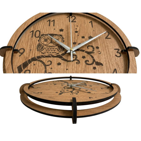 Dekoracyjny zegar z sową – wyjątkowy design do salonu