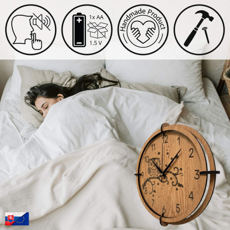 Dekoracyjny zegar z sową – wyjątkowy design do salonu