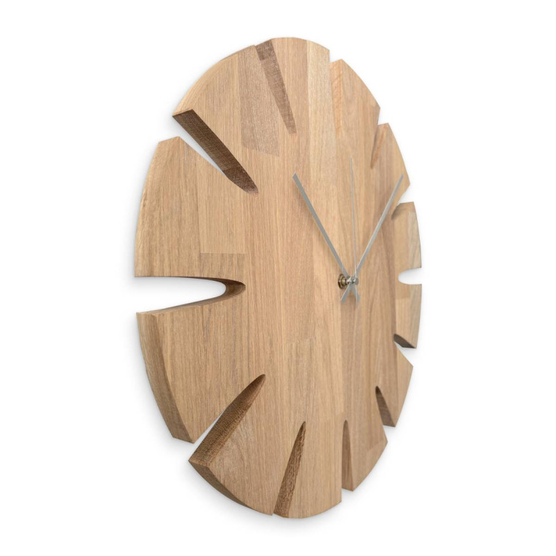 Luksusowy rzeźbiony zegar ścienny z drewna - UBKOP