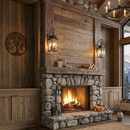 copy of Drewniany obrazek drzewo życia w okręgu | CATARA