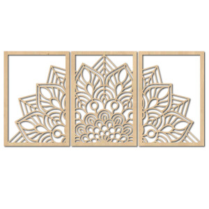 Designerski zegar z mandalą i drzewem życia. Nadaj swojemu wnętrzu niepowtarzalny charakter. 2