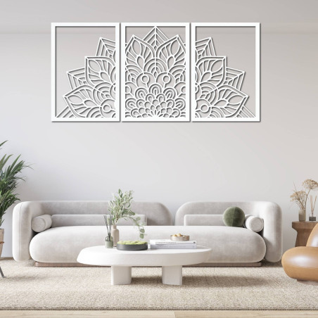 Designerski zegar z mandalą i drzewem życia. Nadaj swojemu wnętrzu niepowtarzalny charakter.