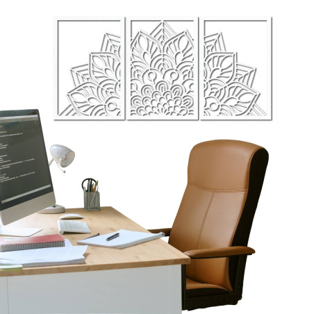 Designerski zegar z mandalą i drzewem życia. Nadaj swojemu wnętrzu niepowtarzalny charakter.