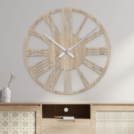 Elegancki duży rzymski zegar ścienny - 80 cm
