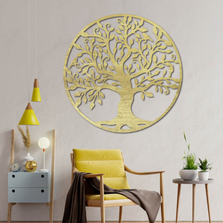 Drewniane malowidło ścienne przedstawiające sto żyć