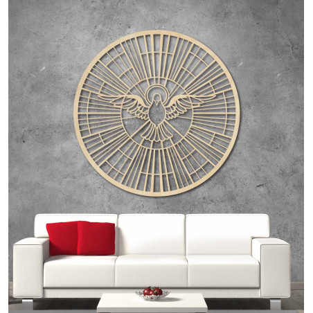 Posłaniec Pokoju: Artystyczna dekoracja z motywem Ducha Świętego