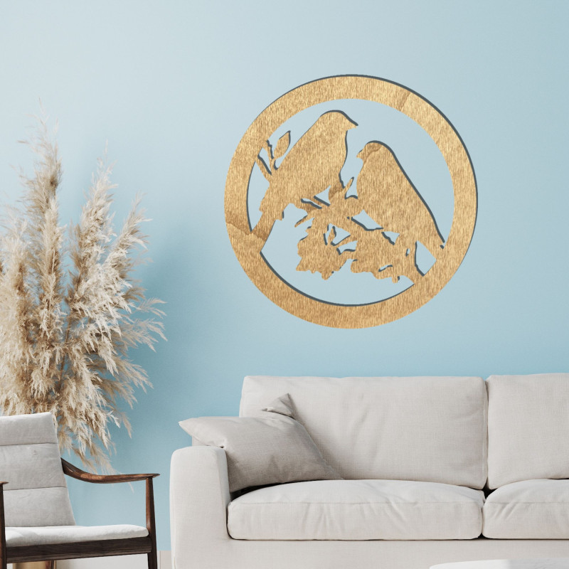 Malowidło ścienne z drewna przedstawiające...