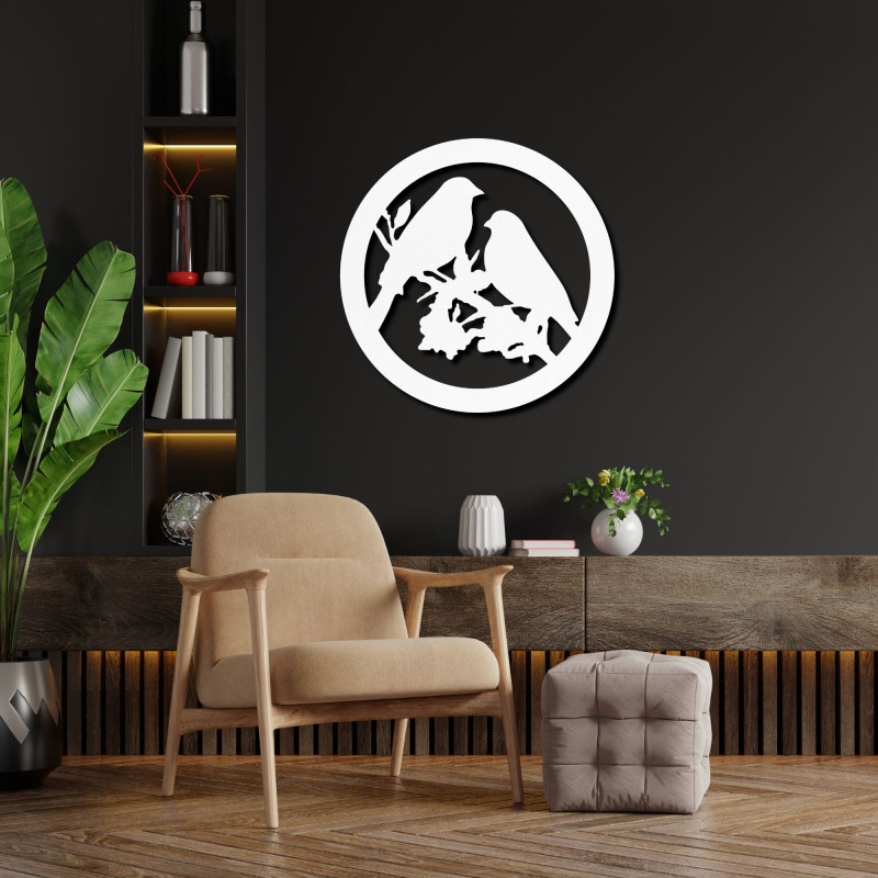 Malowidło ścienne z drewna przedstawiające...