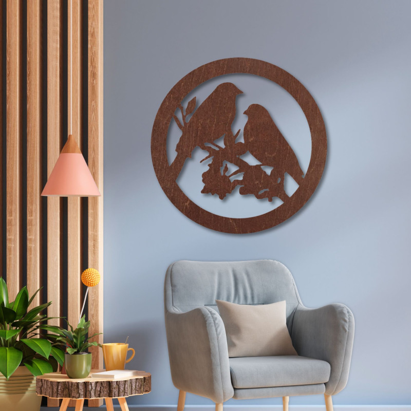 Malowidło ścienne z drewna przedstawiające...