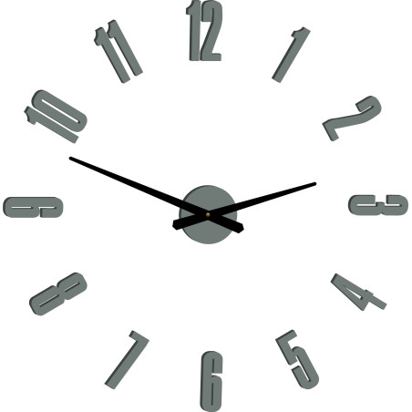 Nowoczesny samoprzylepny zegar ścienny do salonu