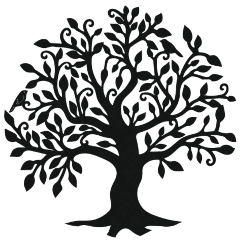 Drewniana dekoracja ścienna w kształcie drzewa życia symbolizuje wzrost, harmonię i połączenie z naturą, tworząc spokój w Twoim 