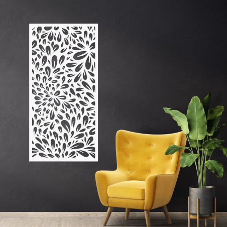 Stylowa drewniana dekoracja ścienna do nowoczesnego wnętrza