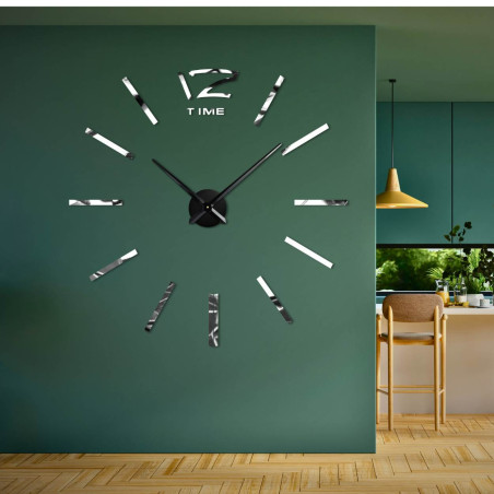 Samoprzylepny zegar ścienny z lustrem - PROFIE