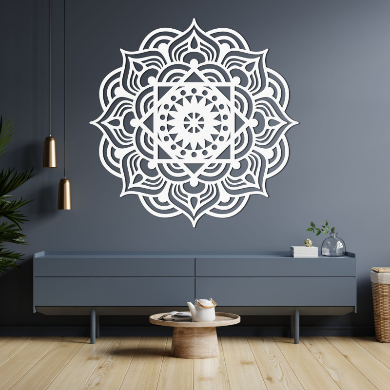 Drewniana mandala ścienna | ROMANCE