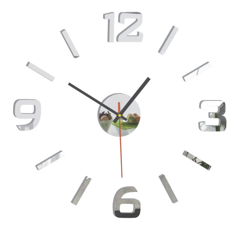 Zegar ścienny 3D z akrylu – efekt 3D, bez wiercenia