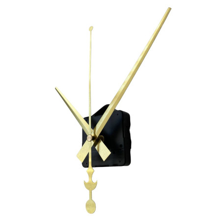 Złote aluminiowe wskazówki zegara - wzór kotwicy 16 / 12 cm