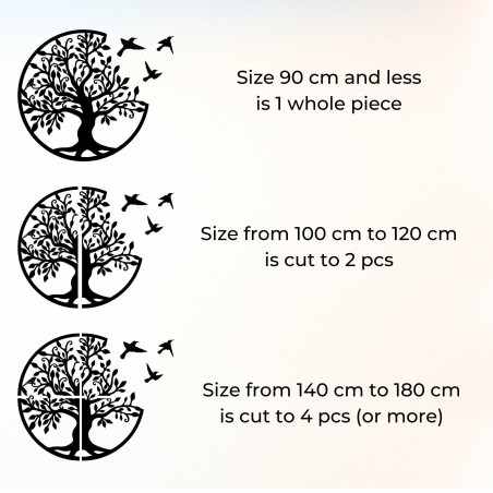 Drzewo życia z latającymi ptakami | LORA