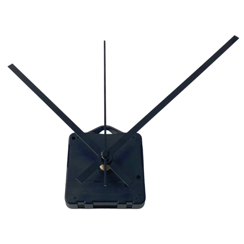 Aluminiowe wskazówki zegara w kolorze czarnym z prostą linią wewnątrz.