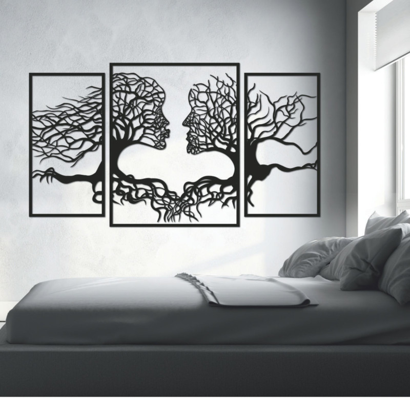 Drewniany obraz ścienny Kobieta i Mężczyzna |...