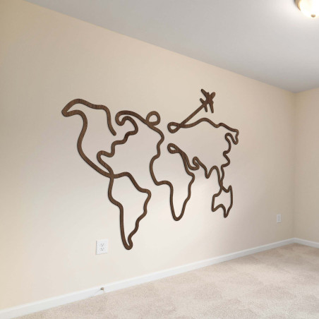 Samolot w górnym rogu symbolizuje ruch, wolność i odkrycia. Trafny wybór dla osób, które żyją dla doświadczeń.