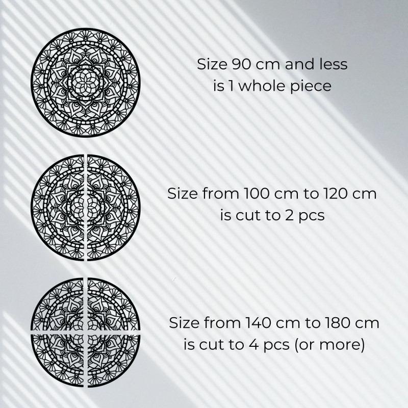 Drewniana mandala na ścianie Projekt | AFRODITA