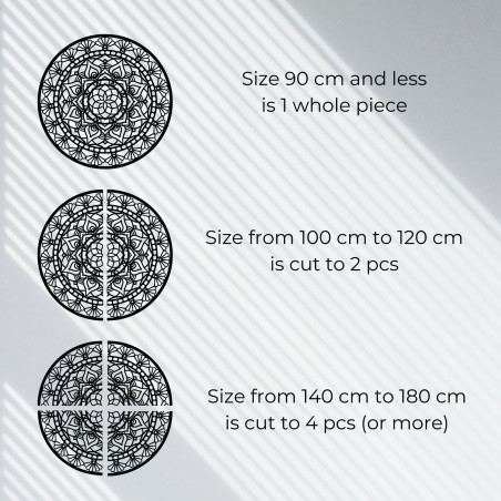 Drewniana mandala na ścianie Projekt | AFRODITA