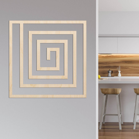 Dekoracja ta już na pierwszy rzut oka zachwyca geometrycznym rytmem, który nadaje przestrzeni nowoczesny i ponadczasowy wygląd.