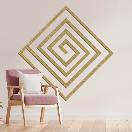 Dekoracja ta już na pierwszy rzut oka zachwyca geometrycznym rytmem, który nadaje przestrzeni nowoczesny i ponadczasowy wygląd.