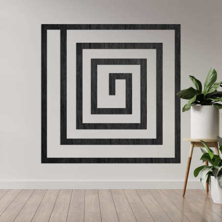 Dekoracja ta już na pierwszy rzut oka zachwyca geometrycznym rytmem, który nadaje przestrzeni nowoczesny i ponadczasowy wygląd.