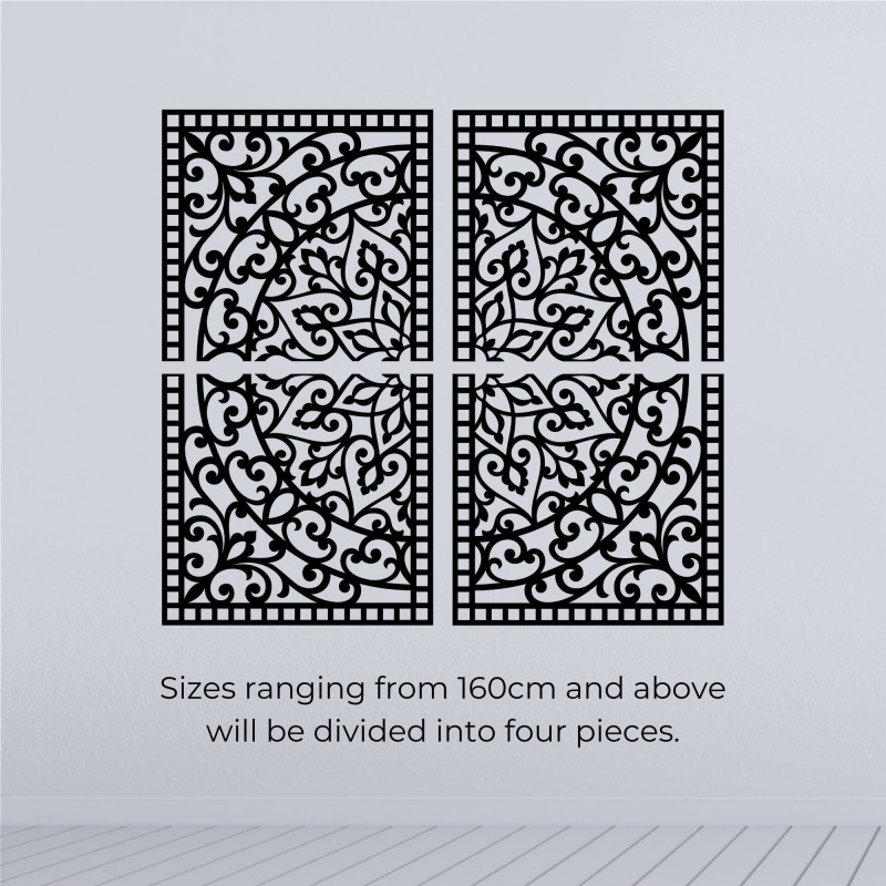 Drewniana mandala 3D na ścianę – rzeźbiony dyptyk w stylu boho