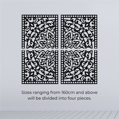 Drewniana mandala 3D na ścianę – rzeźbiony dyptyk w stylu boho