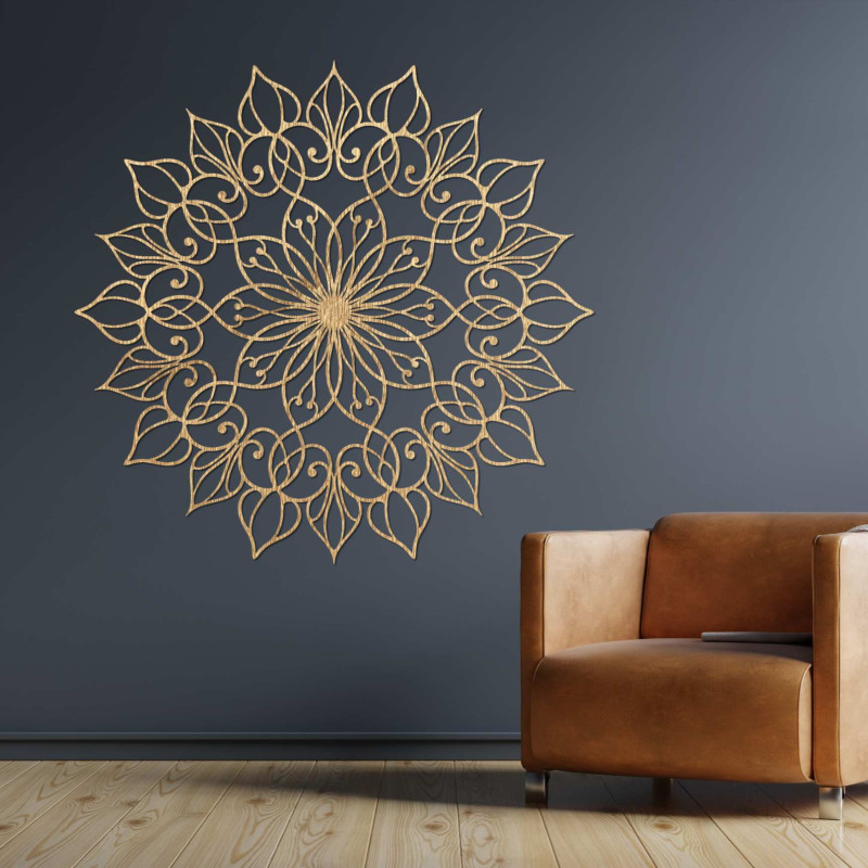 Designerska mandala na ścianie – nowoczesny obraz do jadalni