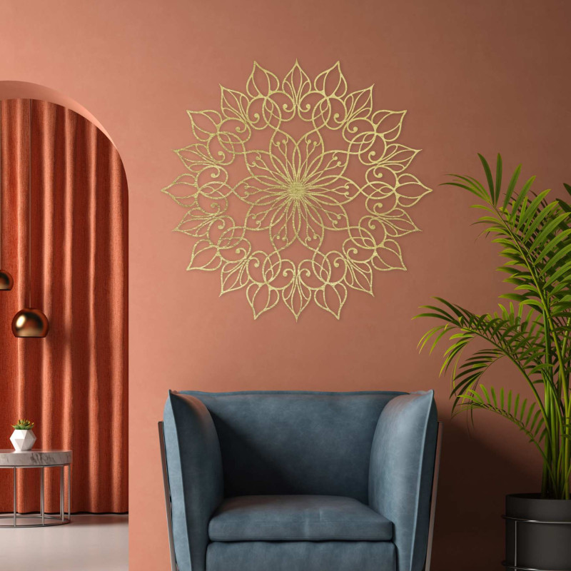 Drewniana mandala kwiatowa | Precyzyjne cięcie 3D z płyty HDF
