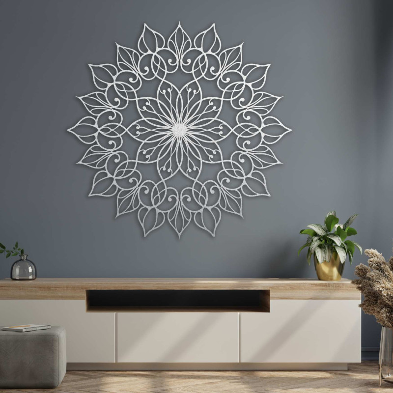 Drewniana mandala kwiatowa | Precyzyjne cięcie 3D z płyty HDF