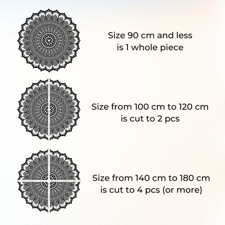 Uzdrawiająca mandala na ścianę – Elegancka dekoracja Twojego wnętrza | LEER