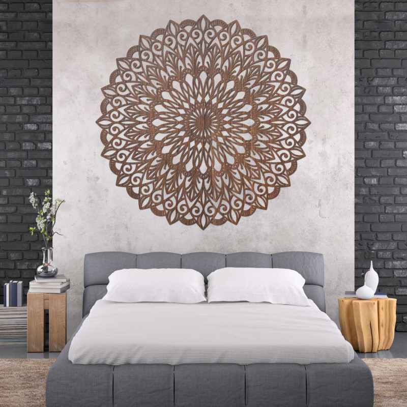 Drewniana mandala na ścianę - idealny obraz...