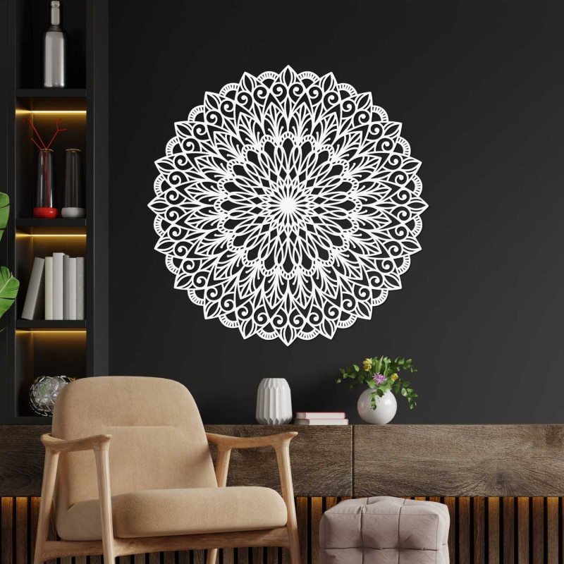 Drewniana mandala na ścianę - idealny obraz...