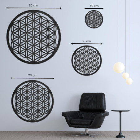 Drewniana mandala na ścianę Kwiat Życia - PERTON