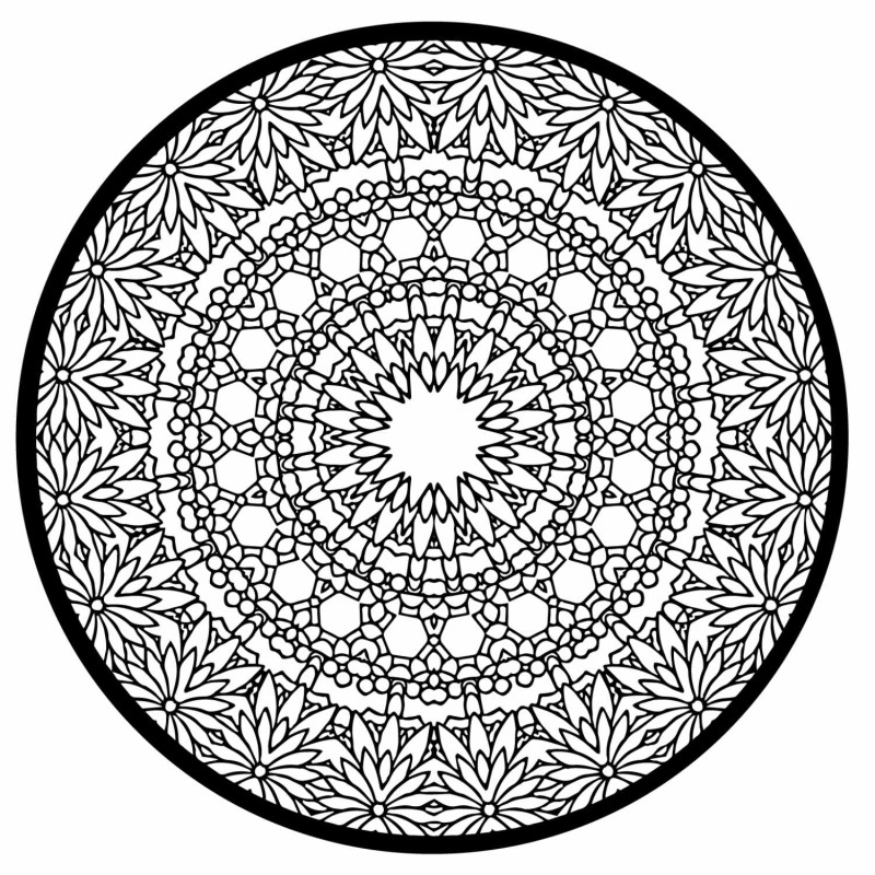 Elegancka drewniana mandala jako stylowa dekoracja ścienna