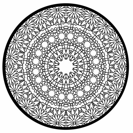 Elegancka drewniana mandala jako stylowa dekoracja ścienna