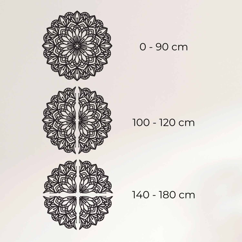 Elegancka drewniana mandala jako dekoracja nowoczesnego wnętrza