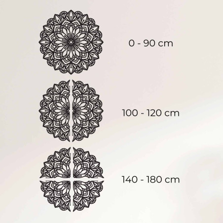 Elegancka drewniana mandala jako dekoracja nowoczesnego wnętrza