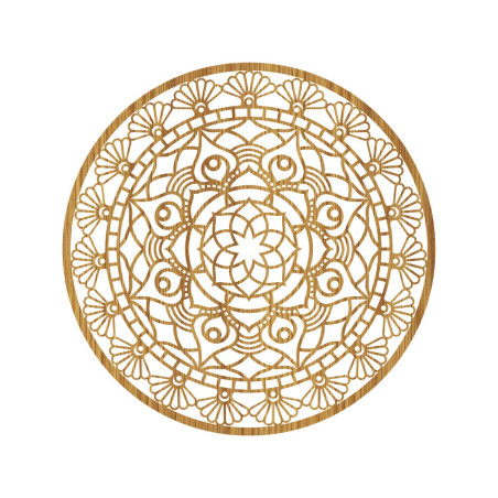 Rzeźbiona nowoczesna mandala – kwiat życia | ZIBEZI