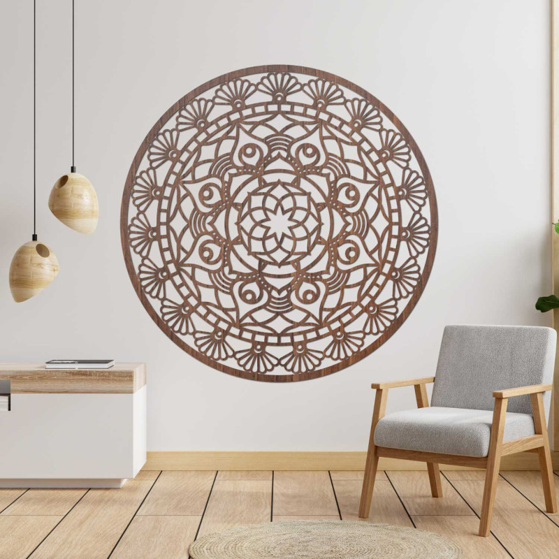 Rzeźbiona nowoczesna mandala – kwiat życia |...