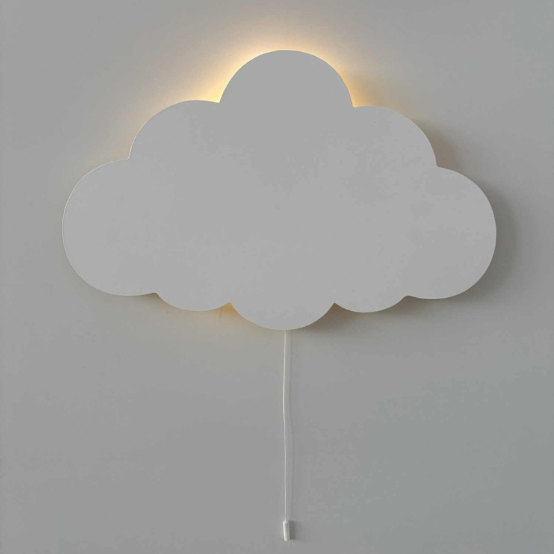 Kinkiet LED Cloud z ciepłym białym światłem do pokoju dziecięcego