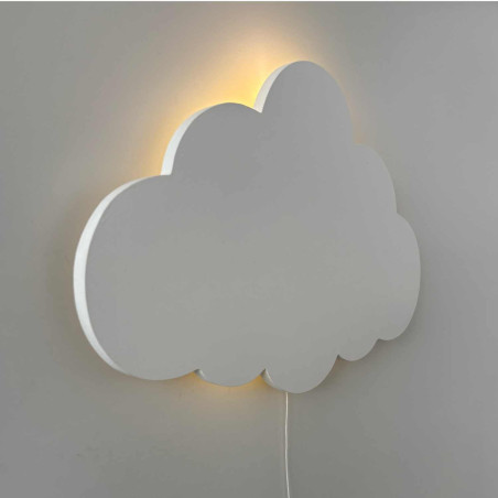 Dziecięca lampa LED w kształcie chmurki tworzy przyjemne oświetlenie nocne i spokojną atmosferę