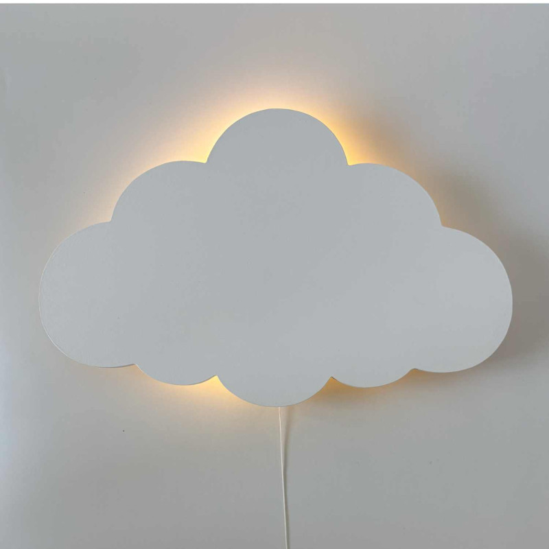 Nowoczesna lampka nocna w kształcie chmurki do pokoju dziecięcego o eleganckim designie