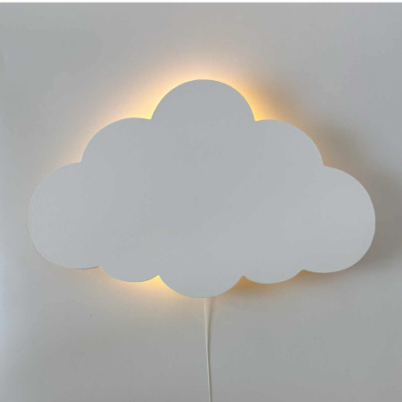 Nowoczesna lampka nocna w kształcie chmurki do pokoju dziecięcego o eleganckim designie