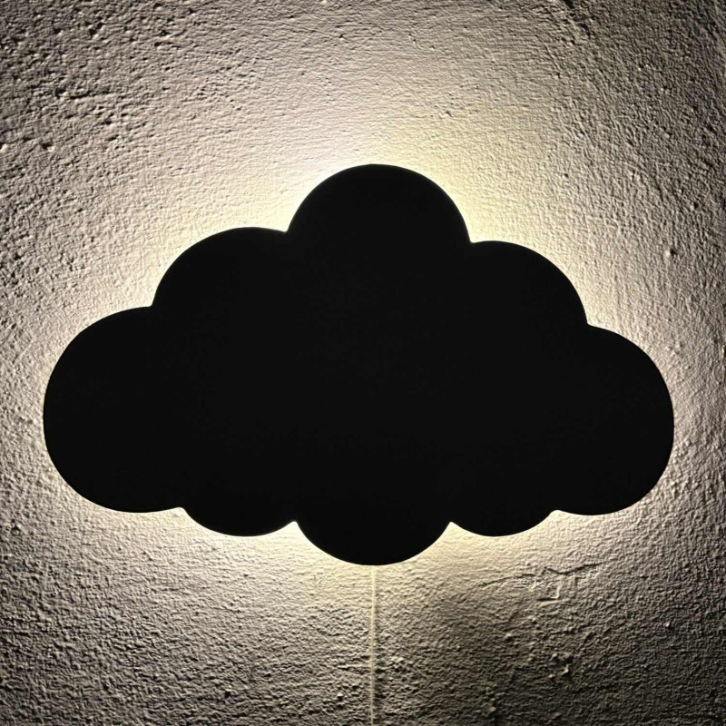 Dziecięca lampa LED w kształcie chmurki tworzy przyjemne oświetlenie nocne i spokojną atmosferę