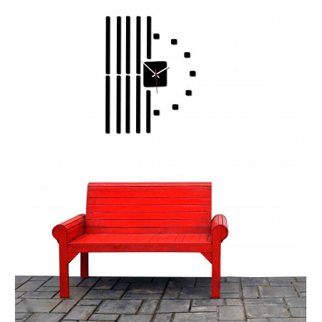 Nowoczesny zegar ścienny z tworzywa sztucznego. Produkcja własna, X-momo